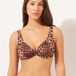 Balconette Swimsuit Top Classic Animalier