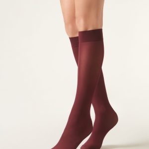 30 Denier Semi Opaque Microfiber Knee-Highs