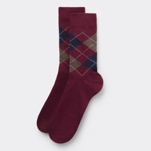 Men's Patterned Short Cotton Socks