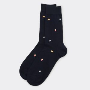 Men’s Fun Print Short Cotton Socks